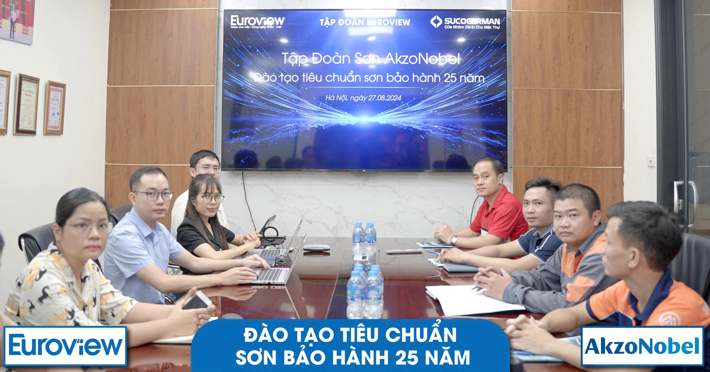 Nhôm Euroview hợp tác AkzoNobel về bảo hành sơn 25 năm