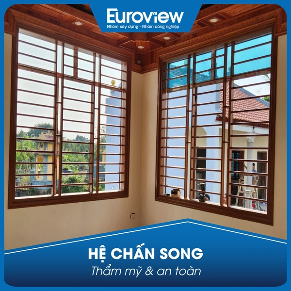 Cửa nhôm khung phào ôm tường của Euroview