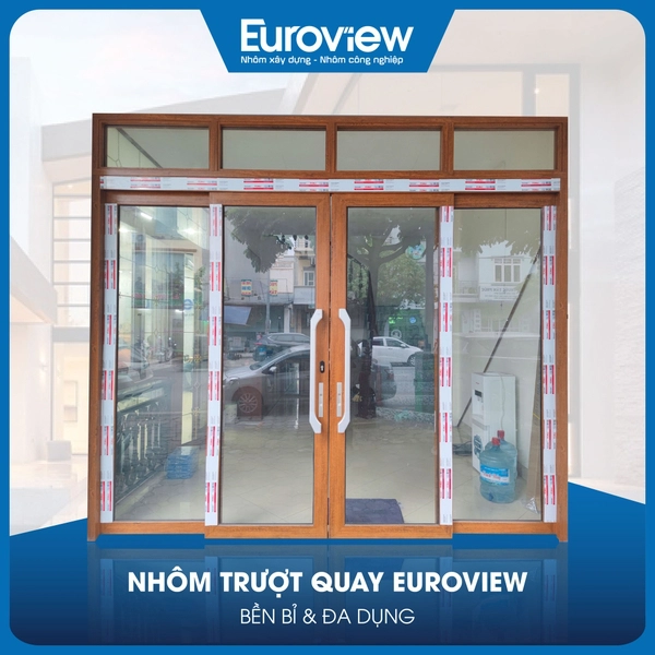 Cửa nhôm trượt quay
