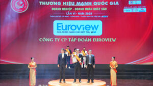 Euroview đạt danh hiệu top 10 thương hiệu mạnh quốc gia 2025